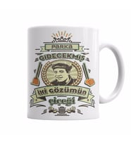 Kemal Sunal Parka Gidecekmiş İki Gözümün Çiçeği Kupa Bardak Porselen