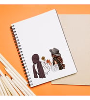 Kız Arkadaş ( Tesettürlü - Açık ) Tasarımlı Defter