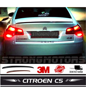 Citroen C5 Bagaj Üstü Spoiler Piano Black Anatomic 115Cm