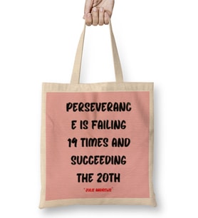 Motivational Quotes Sayings Words Gİfts - Entrepreneurs İnspiration Success Work typography gifts Bez Çanta Uzun Saplı