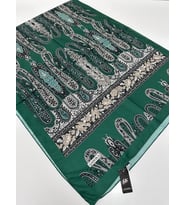 QASHKA Soft Pamuklu Şal Etro Desen LBD0619