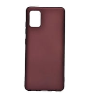 Lexroo Galaxy A71 Kılıf Premier Silikon Kılıf - Mürdüm