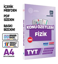 2027 YKS-TYT MEBİ-OGM Fizik Pratik Konu Özet Kitabı RENKLİ A4 Boyut Görsel Destekli BASKI ÜCRETİ