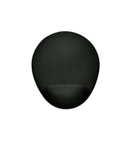 Bilek Destekli Mouse Pad - Siyah Oval Bileklikli Mousepad