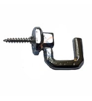 Vidalı Kanca, Askı Büyük - 15x23mm, Nikel - 100 Adet