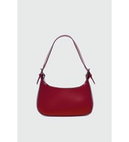 Muse Oval Baget Çanta Bordo