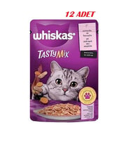 Whiskas Pouch Sos İçinde Somonlu ve Havuçlu Yetişkin Kedi Konservesi 85gr*12 ADE