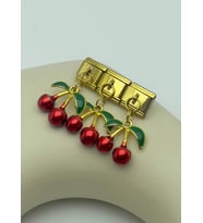 Çelik Gold Kiraz Sallantılı Charm - 25crm26