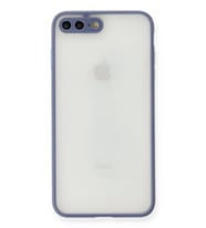 Newface Apple iPhone 7 Plus Kılıf Montreal Silikon Kapak - Gri