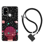 Casper E30 F20 X20 Kılıf Boyun Askılı Silikon Space Woman 1311