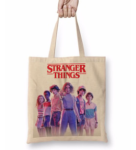 Stranger Things 003 Bez Çanta Uzun Saplı
