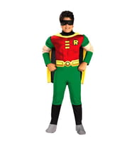Teen Titan Robin Kostüm Lüks 12-14 Yaş