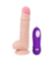 River World Gerçekçi ve 10 Titreşimi Olan 19 cm'lik Dildo Vibratör Pe nis