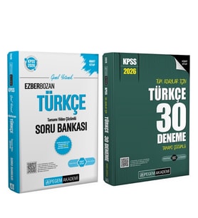 Pegem Yayınları 2026 KPSS Türkçe Soru Bankası ve Deneme Seti 2 Kitap