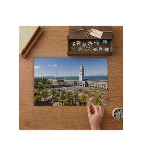 San Francisco - Saat Kulesi Tasarımı 240 parça Ahşap Puzzle Ahşap Kutuda MP02805