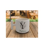Latte & Espresso El Yapımı 'y' Baş Harf Kupa T Kulp Kupa 200 Ml