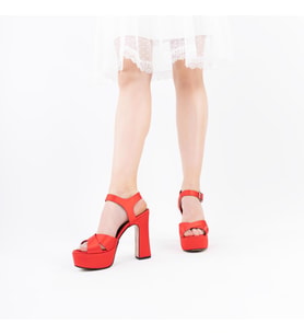 LİZSHOE KADIN ABİYE AYAKKABI DN 70022Y (Kırmızı)