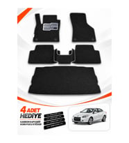 RENAULT FLUENCE (2009-2014) Uyumlu EVA Oto Paspas Bagaj Paspası Dahil Siyah-Gri