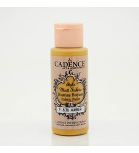 Cadence Style Matt Fabric Kumaş Boyası F-636 Amber 