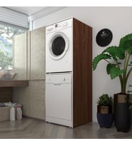Kenzlife çamaşır-bulaşık makinesi dolabı katinka cvz 180*70*60 banyo çift katlı kapaksız arkalıksız