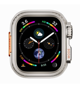 Apple Watch 44mm to Apple Watch Ultra 49mm Uyumlu Kasa Dönüştürücü Zore Watch Gard 33 (Koyu Gri)