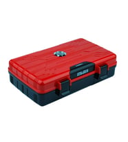 Parmida Seyahat Tipi Parlak Kırmızı Humidor Puro Kutusu