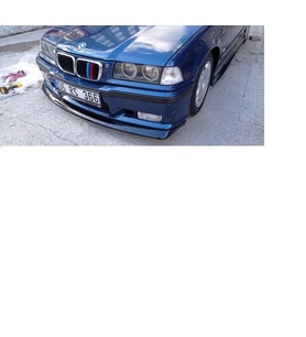 bmw e36 ön tampon eki lip -  PLASTİK - PARLAK SİYAH