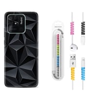 Xiaomi Redmi Note 7 8 9 Pro 10 2022 10 Pro 10S Kılıf Kablo Koruma Spiral Silikon Prizmalar 1782