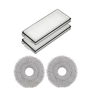 Roborock QRevo S Uyumlu 2 Adet Hepa Filtre 2 Adet Mop Fiber Paspas