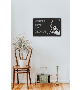 Yıldız Tilbe Herkez Sever Biz Ölürüz Mdf Tablo