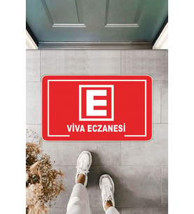 Kırmızı Eczane Logolu Paspas KP28