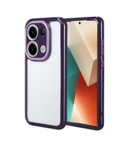 Skyarc Xiaomi Redmi Note 13 4G Kılıf Kamera Korumalı Renkli Kenar ve Çerçeve Tasarımlı Vitamin Kapak (Mor)