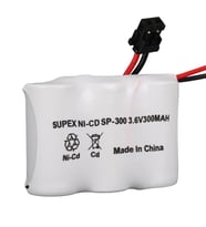 Supex SP-300 NI-CD Kısa Açık 3.6 Volt 300mAh Telsiz Telefon Pili
