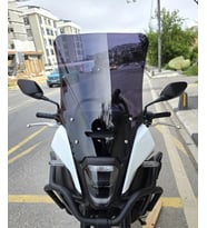 MOTOCAM Honda NX 500 Ön Cam 2025-2026 Model 48cm Siyah Renkli 4mm UZUN