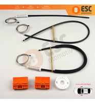 VW Touareg MK1 7L Porsche Cayenne 9PA 955 957 2002-2010 İçin Elektrikli Ön Cam Kriko Tamir Seti