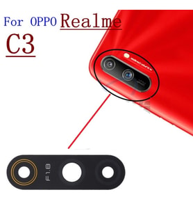 Tkgz Oppo Realme C3 Arka Kamera Camı Lens Yapışkanlı