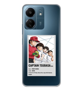 Xiaomi Redmi 13C Uyumlu Tsubasa Poster Tasarımlı Şeffaf Telefon Kılıfı