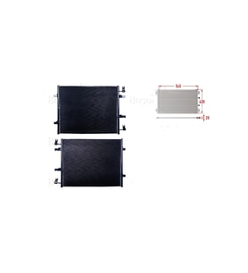 Klima Radyatörü 545x450x20 Mm – 97606-22000 Wisco - Opel Vıvaro Renault 06 Ve Sonrası Uyumlu