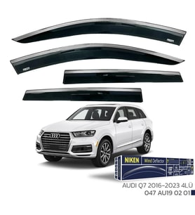 Audi Q7 2016-2023 - Kromlu Cam Rüzgarlığı 4Lü Parça
