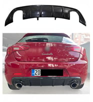 🚘 Alfa Romeo Giulietta Arka Tampon Difüzör Çift Çıkış (Plastik)  Sportif & Dinamik Görünüm (Standart)