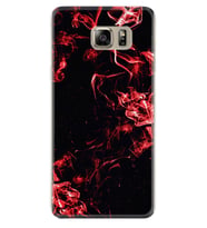 Samsung S7 Edge S20 Fe Plus Ultra S21 S22 Kılıf Boyun Askılı Silikon Red Smoke 1745