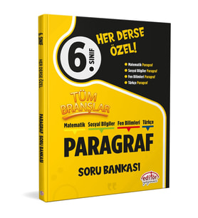 6. Sınıf Tüm Branşlar Paragraf Soru Bankası Editör Yayınları