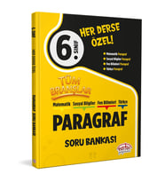 6. Sınıf Tüm Branşlar Paragraf Soru Bankası Editör Yayınları