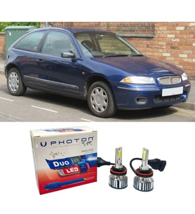 Rover 200 Led Xenon Uzun + Kısa Far Ampulü H4 Duo Yeni Seri Beyaz