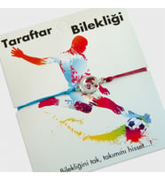 Ay Yıldız Taraftar İp Bileklik (Bordo)