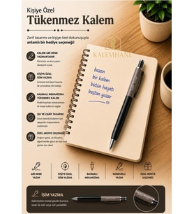 Kalemhane Kişiye Özel Ahşap Kutulu Tükenmez Kalem (K)
