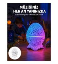 Mey İthalat® Uzaktan Kumandalı, USB Girişli, Döner Projektör Lamba Yeni Nesil