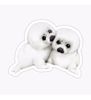 UFak Bebek Deniz Aslan Araba Oto Sticker Etiket Renkli Z1