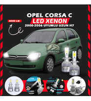 Opel Corsa C 2000-2006 Uzun Far Uyumlu Şimşek Etkili Led Xenon Performance Series H7