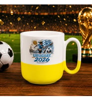 BK Gift Uruguay Taraftar Temalı 2026 Dünya Kupası Tasarımlı Sarı Joyful Kupa Bardak
